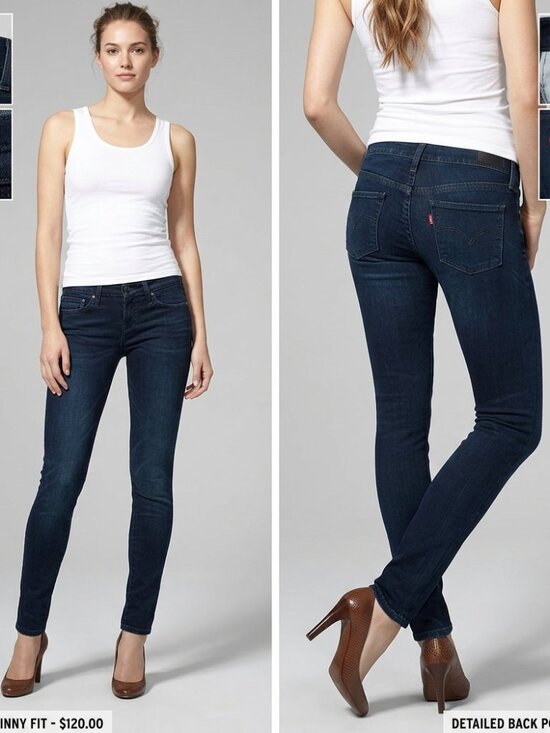 Levi's Denim - Levi's Slight Curve Modern Rise Skinny Jeans Dark Wash Women's Size 25